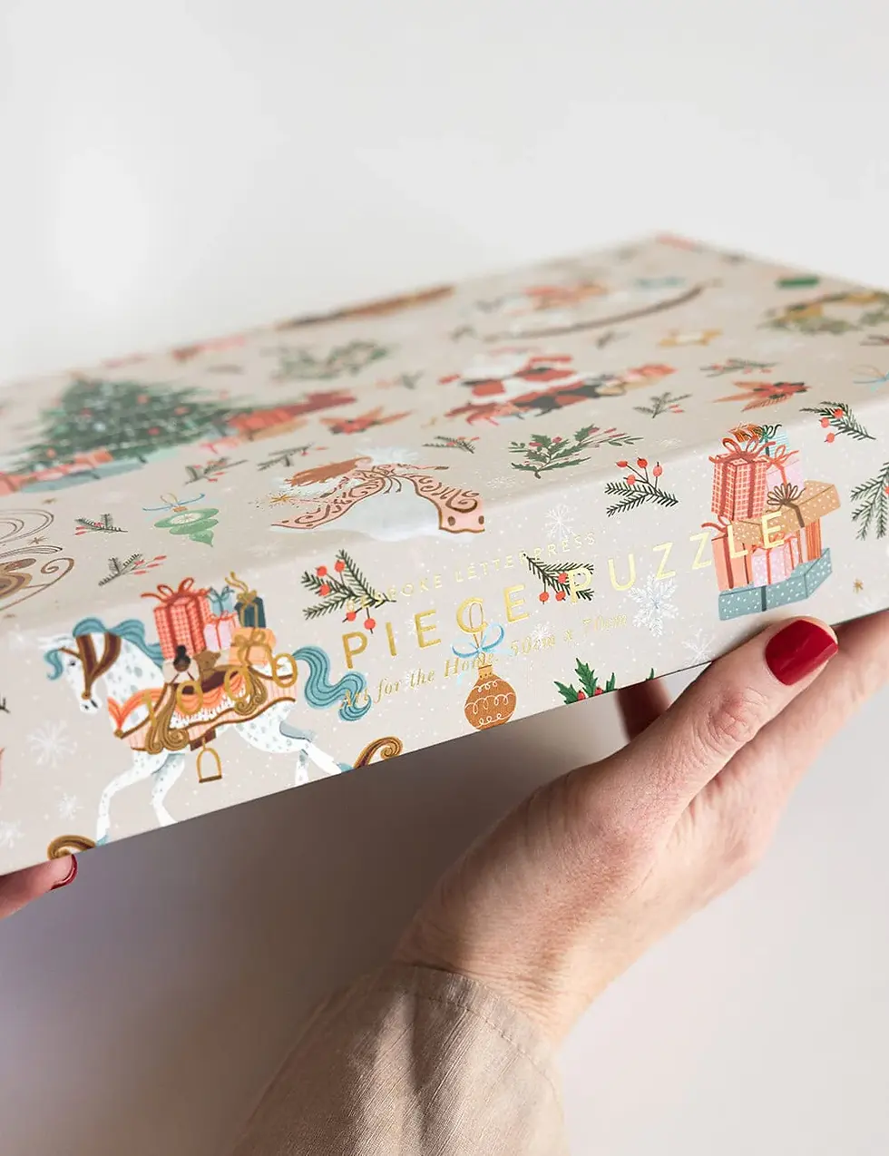 Thumbnail: Bespoke Letterpress Puzzle - Jolly Santa