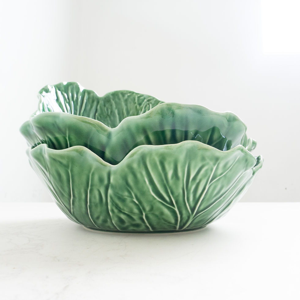 Bordallo Pinheiro Cabbage Bowl - Salad Bowl 17.5cm diameter