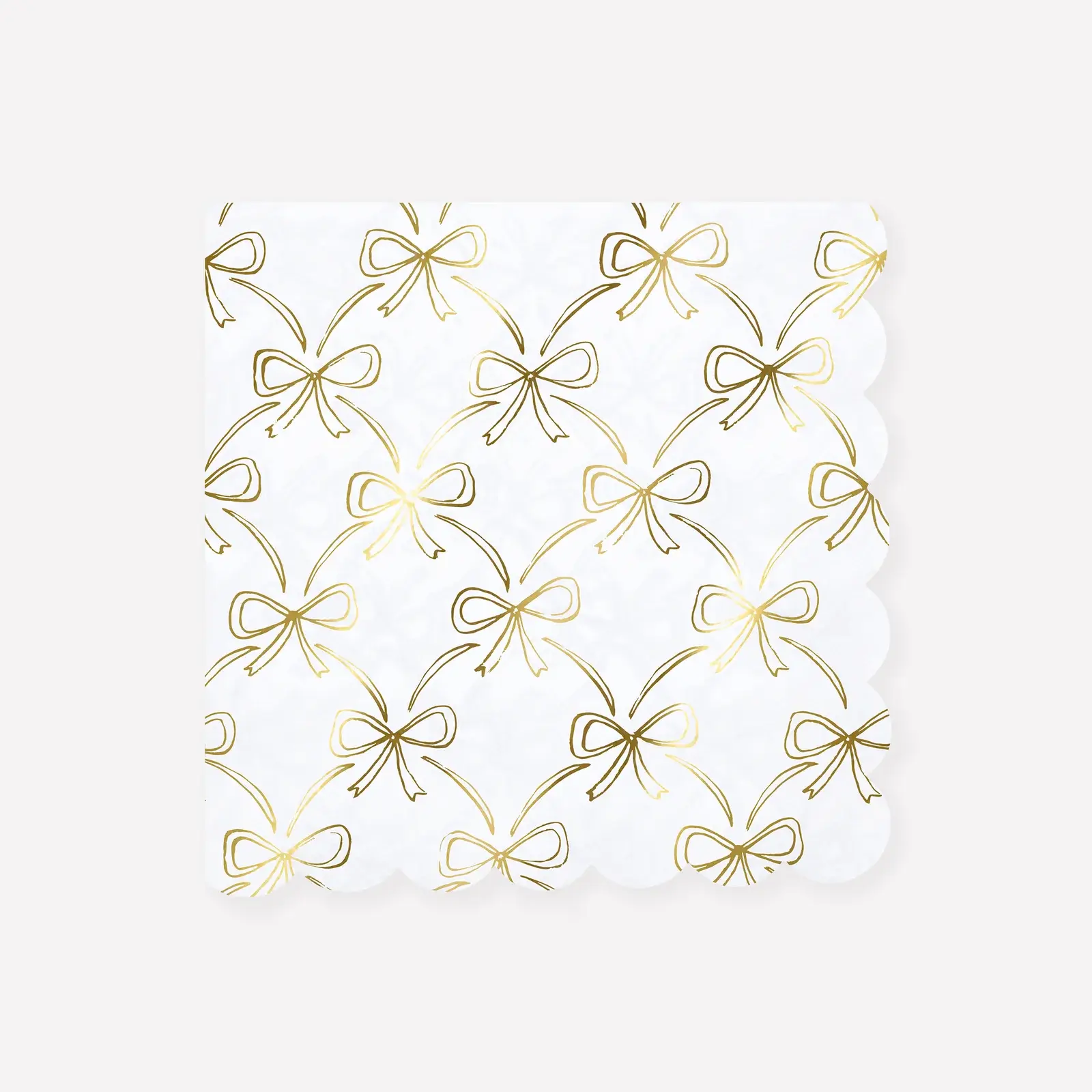 Meri Meri Paper Napkins 16pk - Golden Bows