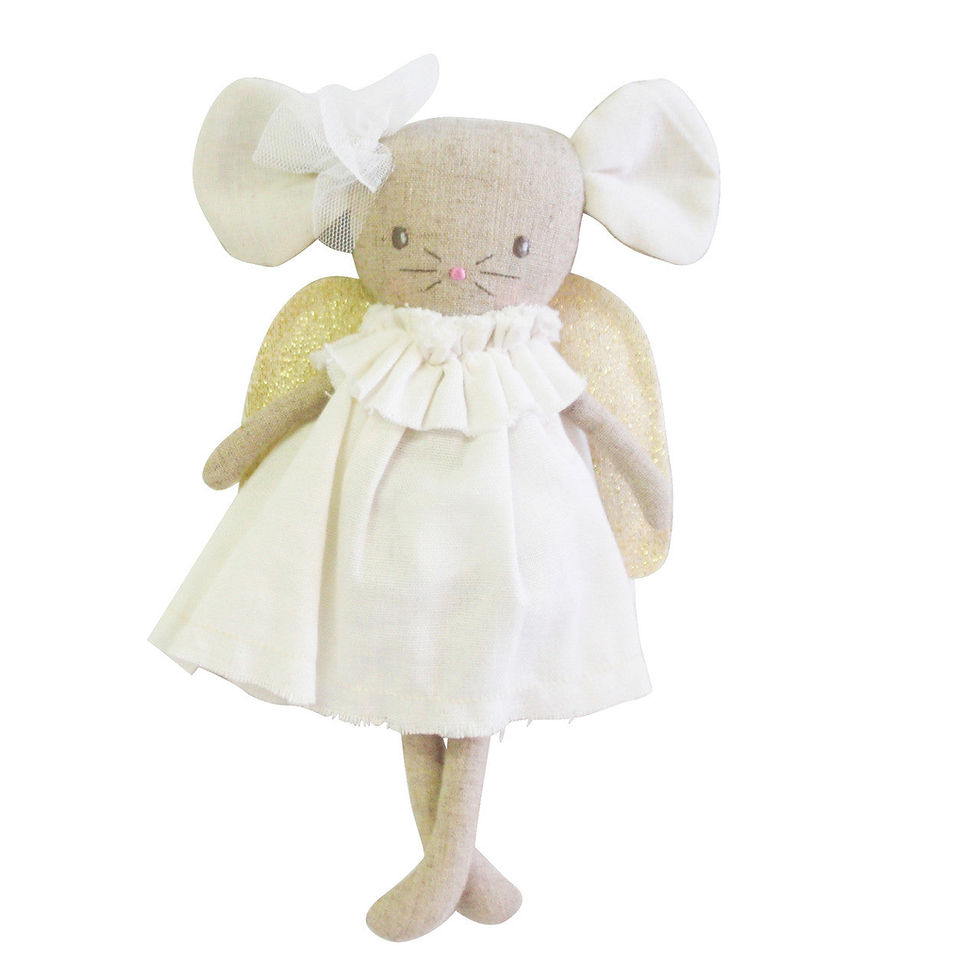 Thumbnail: Alimrose Angel Baby Mouse - Ivory Gold