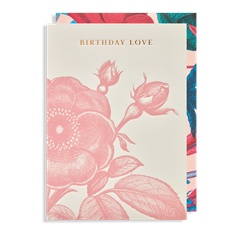 Lagom Design Greeting Card - Birthday Love (Pink Bloom)