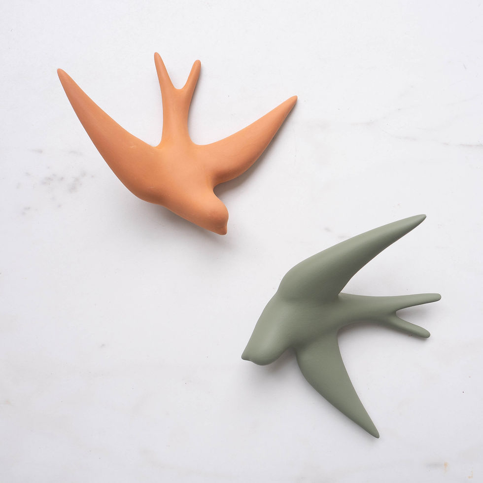 Thumbnail: Monochromic Ceramic Swallow - Terracotta