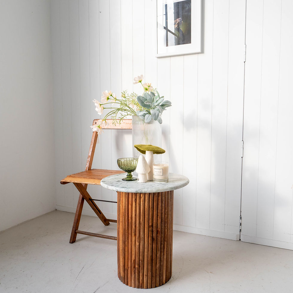 Thumbnail: Ranier Marble & Timber Coffee Table