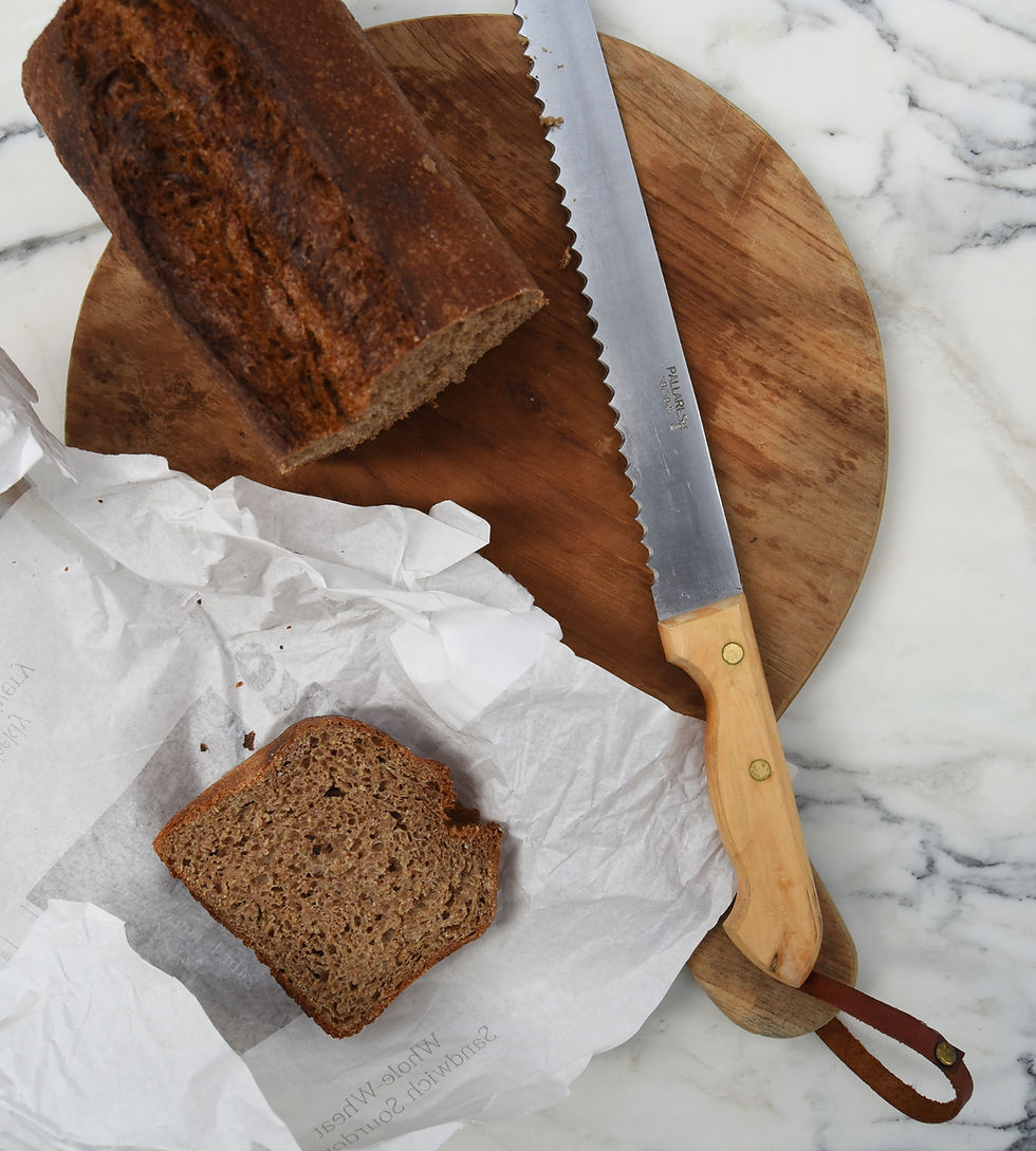 Thumbnail: Pallares Boxwood Stainless Steel Bread Knife - 22cm