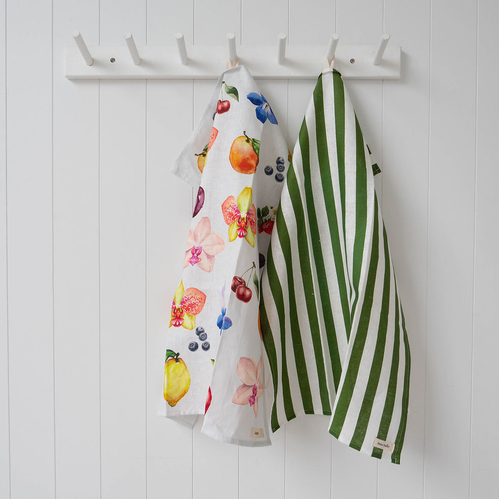 Thumbnail: Lettuce 100% Linen Tea Towel - Fruit Salad