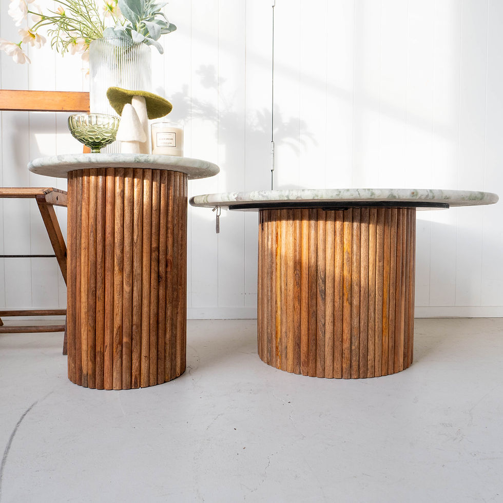 Thumbnail: Ranier Marble & Timber Coffee Table
