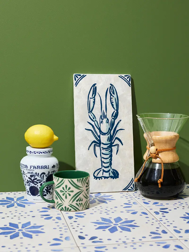 Thumbnail: Jones & Co Wall Tile - Taverna Lobster