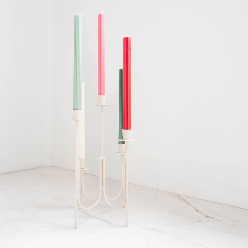 Thumbnail: Brostë Copenhagen 'Farri' Candelabra - Cream