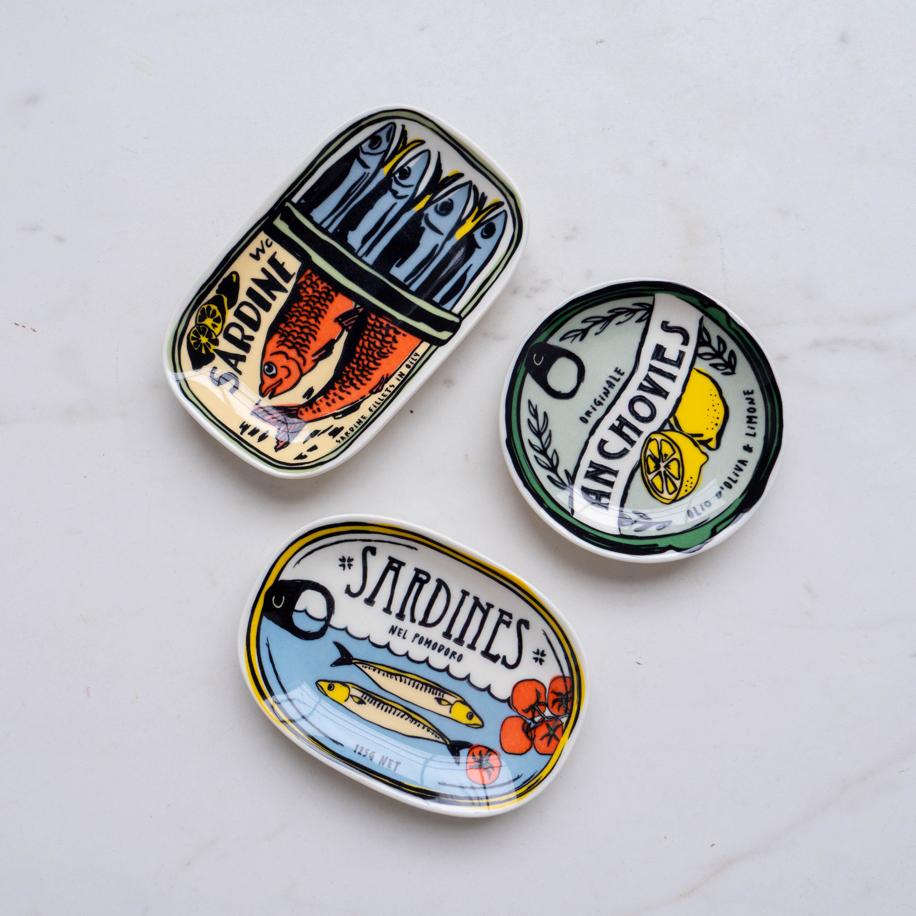 Ceramic Condiment Dishes - Sardinia