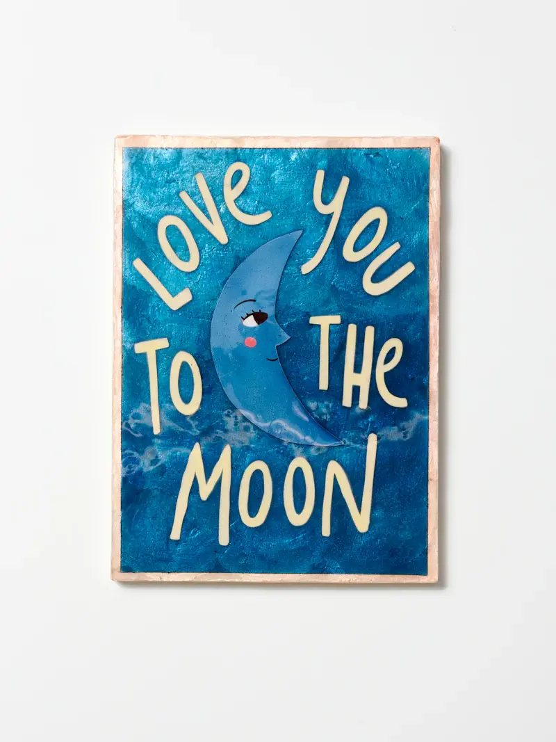 Thumbnail: Jones & Co Wall Tile  - Love You To The Moon
