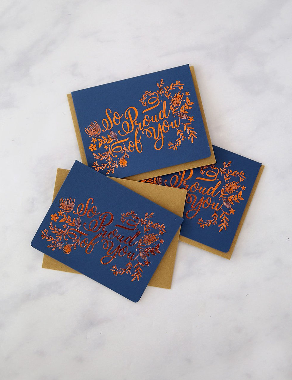 Bespoke Letterpress Greeting Card - So Proud of You