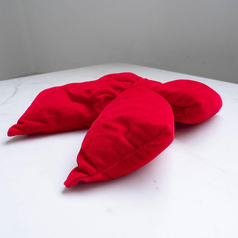 Thumbnail: Puffy Velvet Bow - Scarlett
