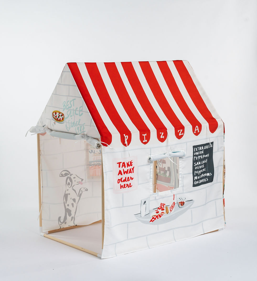 Thumbnail: Flippi Canvas Play Tent Cover Only - Pizzeria