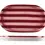 Thumbnail: Noss & Co Oval Platter - Pink & Burgundy Stripes
