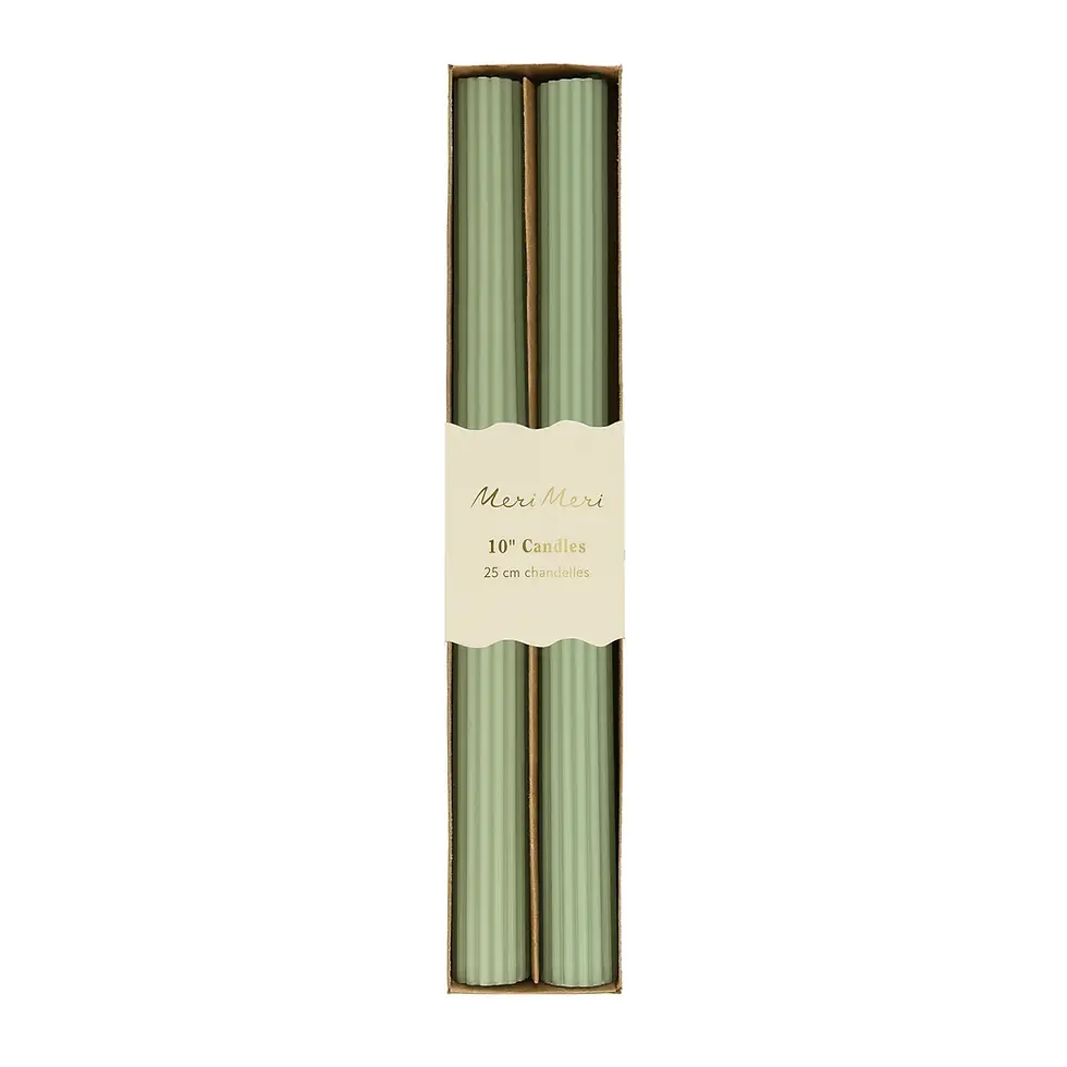 Thumbnail: Meri Meri Table Candle - Sage