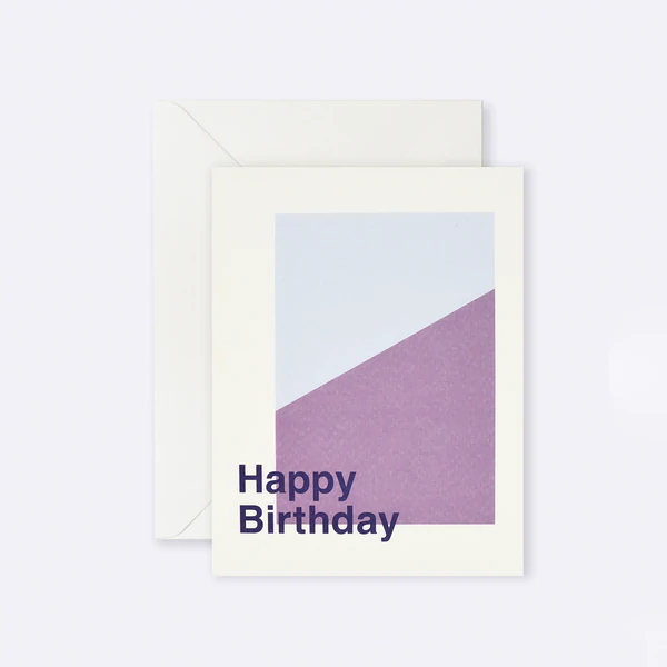 Lettuce Greeting Card - Lilac Happy Birthday