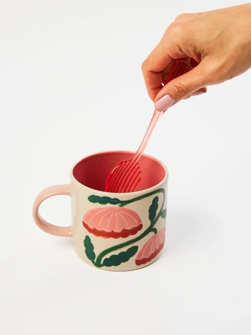 Jones & Co Ceramic Mug - Bloomie Pink Flower