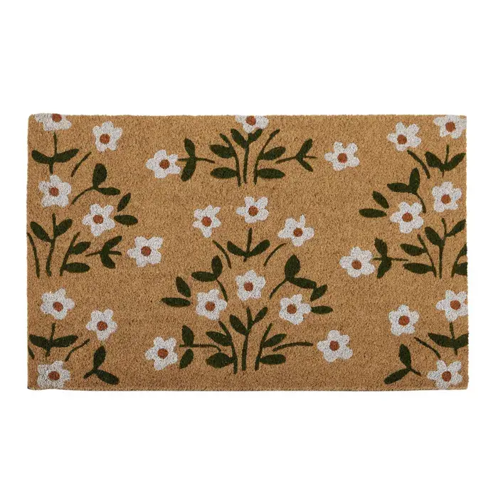 Life Botanic Coir Doormat - Les Fleurs