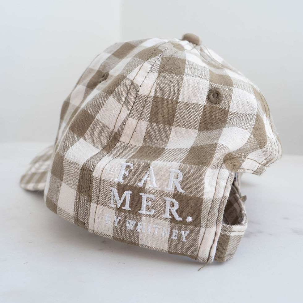Thumbnail: FAR MER by Whitney Spicer Cap - FAR MER Eucalypt Check