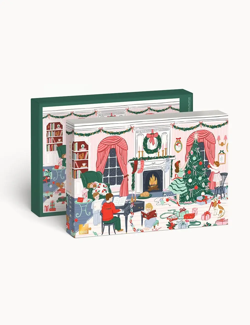 Bespoke Letterpress 1000pc Puzzle - Christmas Eve