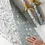 Thumbnail: Bespoke Letterpress Double-Sided Gift Wrap - Victoria / White Blossom
