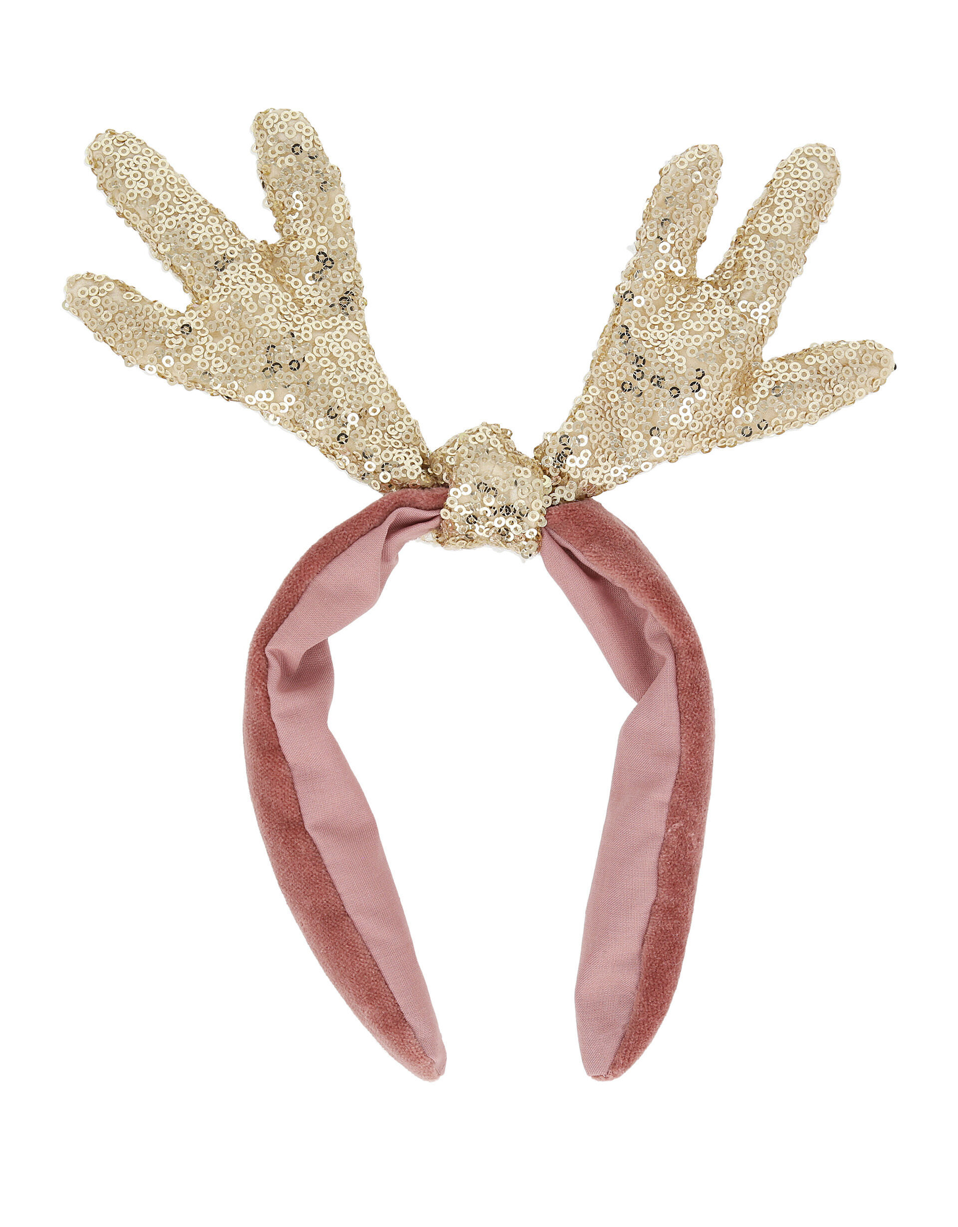 Meri Meri Velvet & Sequin Antler Headband