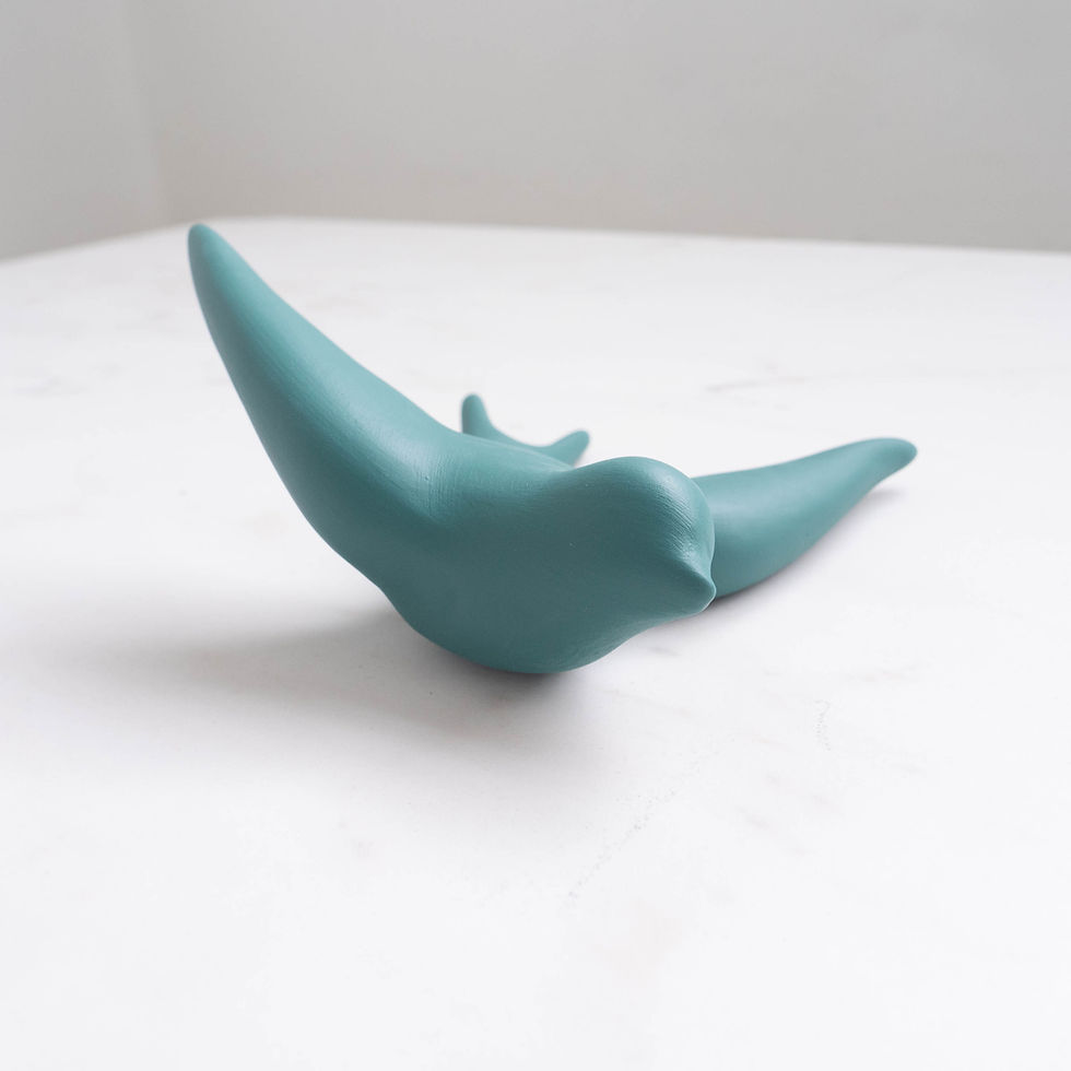 Thumbnail: Monochromic Ceramic Swallow - Teal