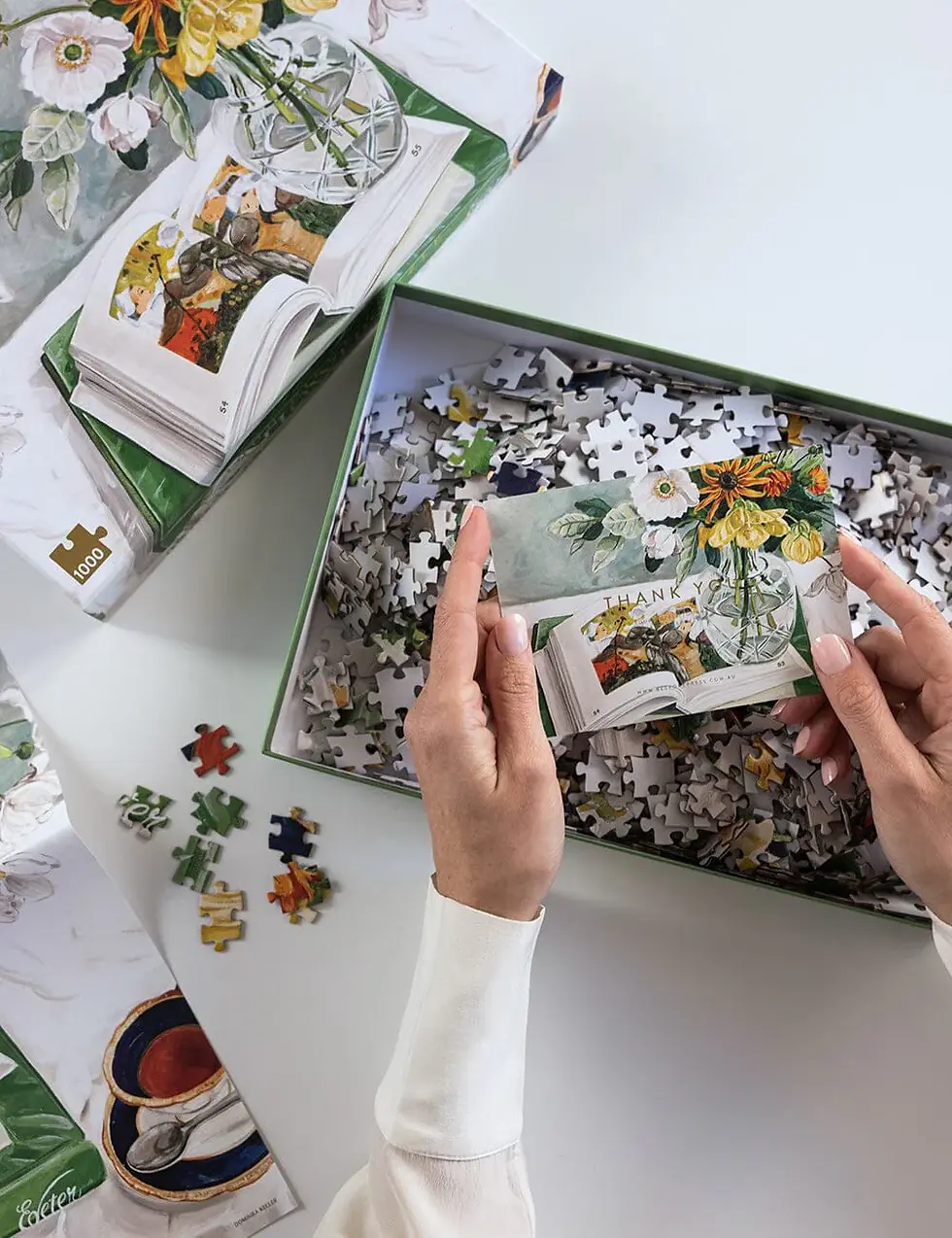 Thumbnail: Bespoke Letterpress Puzzle - April Blooms