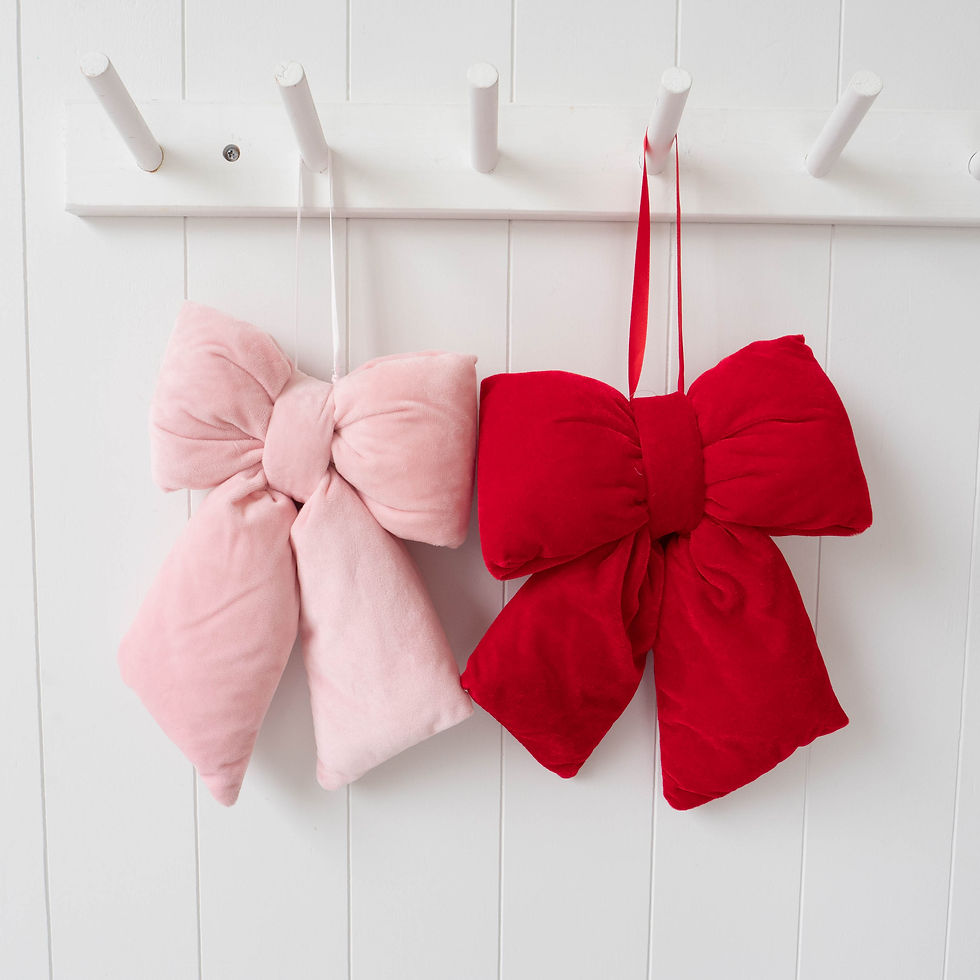 Thumbnail: Puffy Velvet Bow - Scarlett