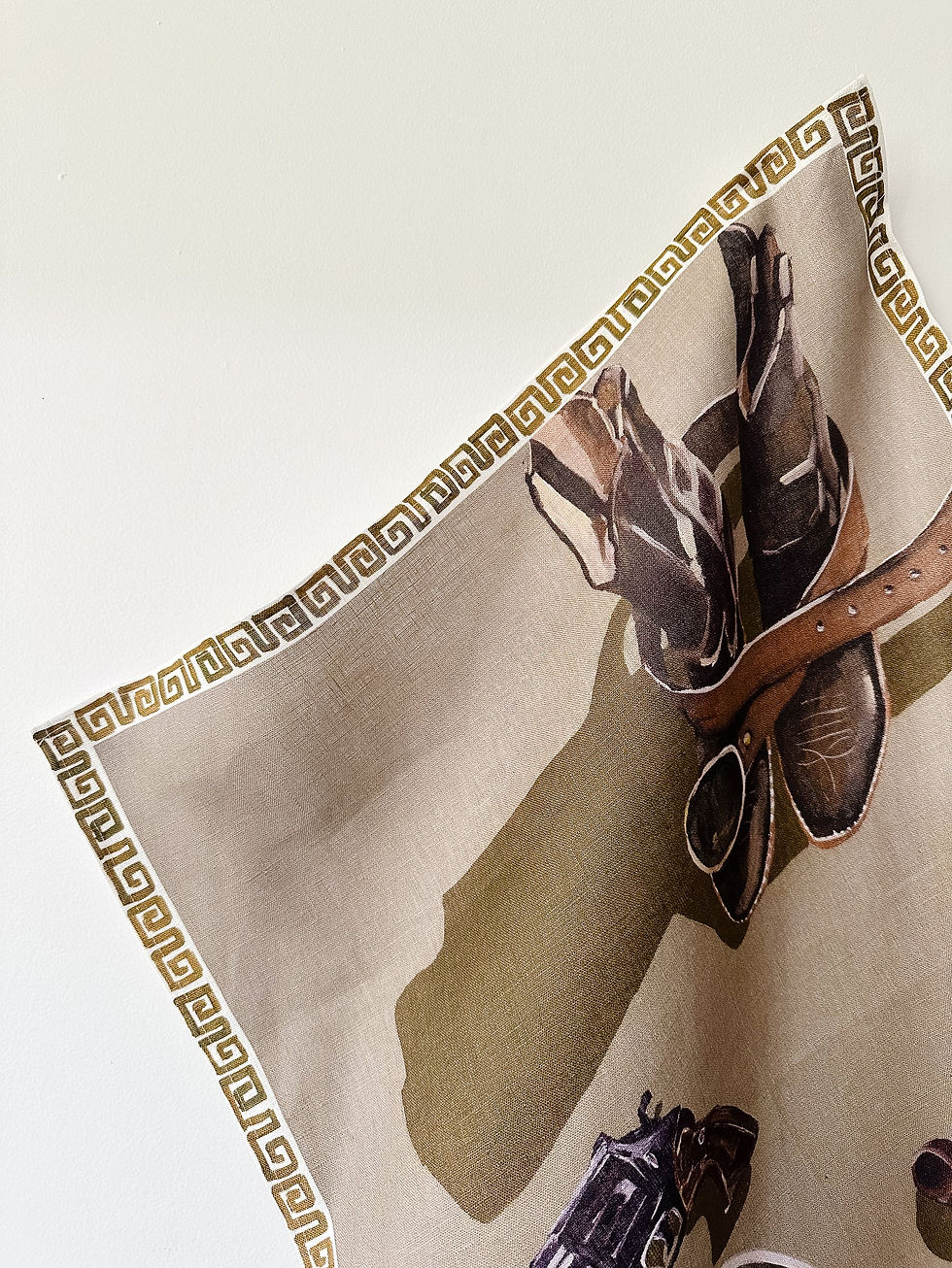 Thumbnail: Whitney Spicer 100% Linen Tea Towel - His Things