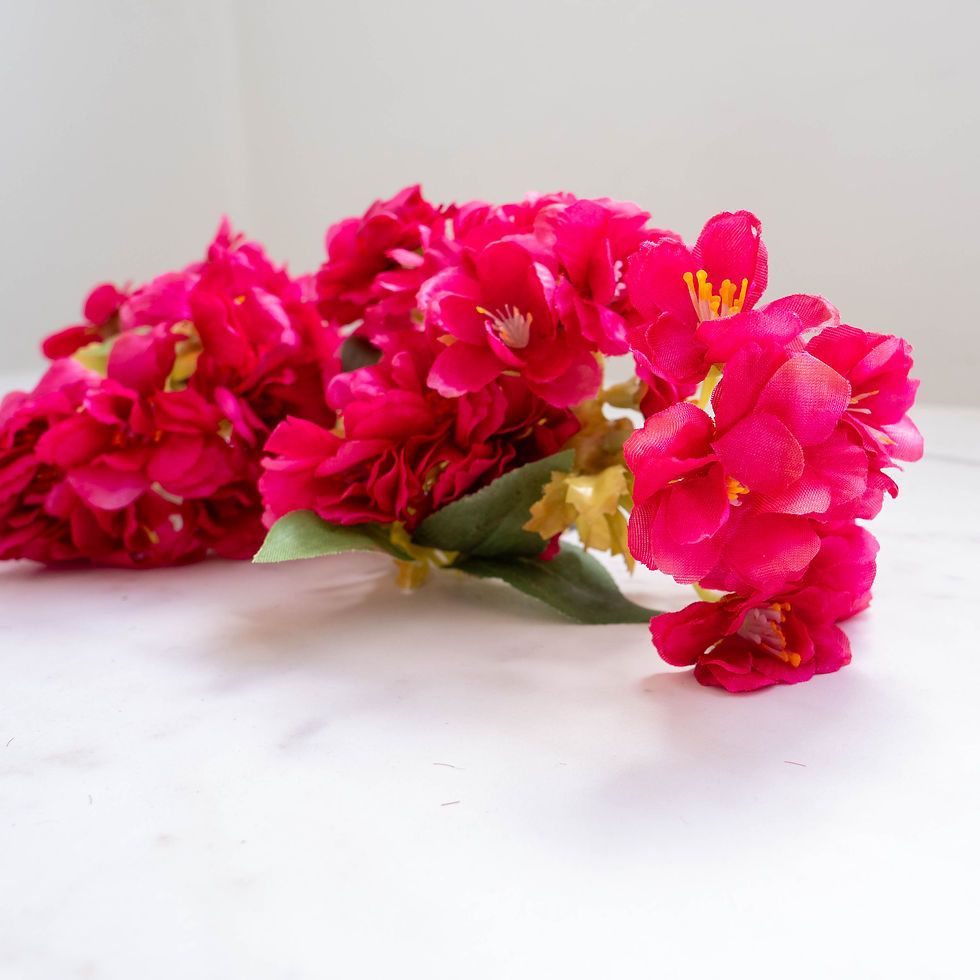 Thumbnail: Faux Flower - Japanese Cherry Spray Hot Pink