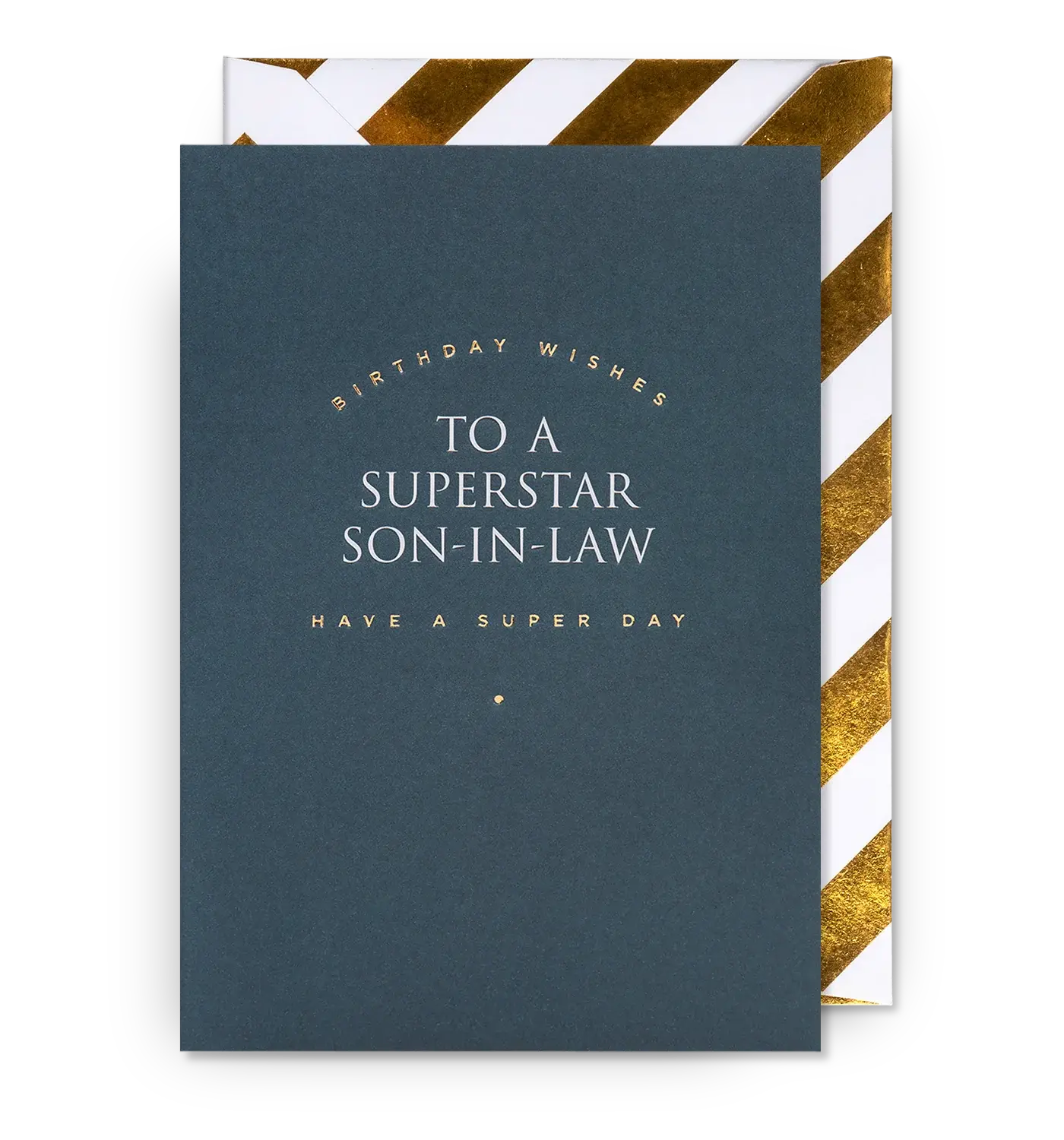 Lagom Design Greeting Card - Birthday Wishes To A Superstar Son-in-Law