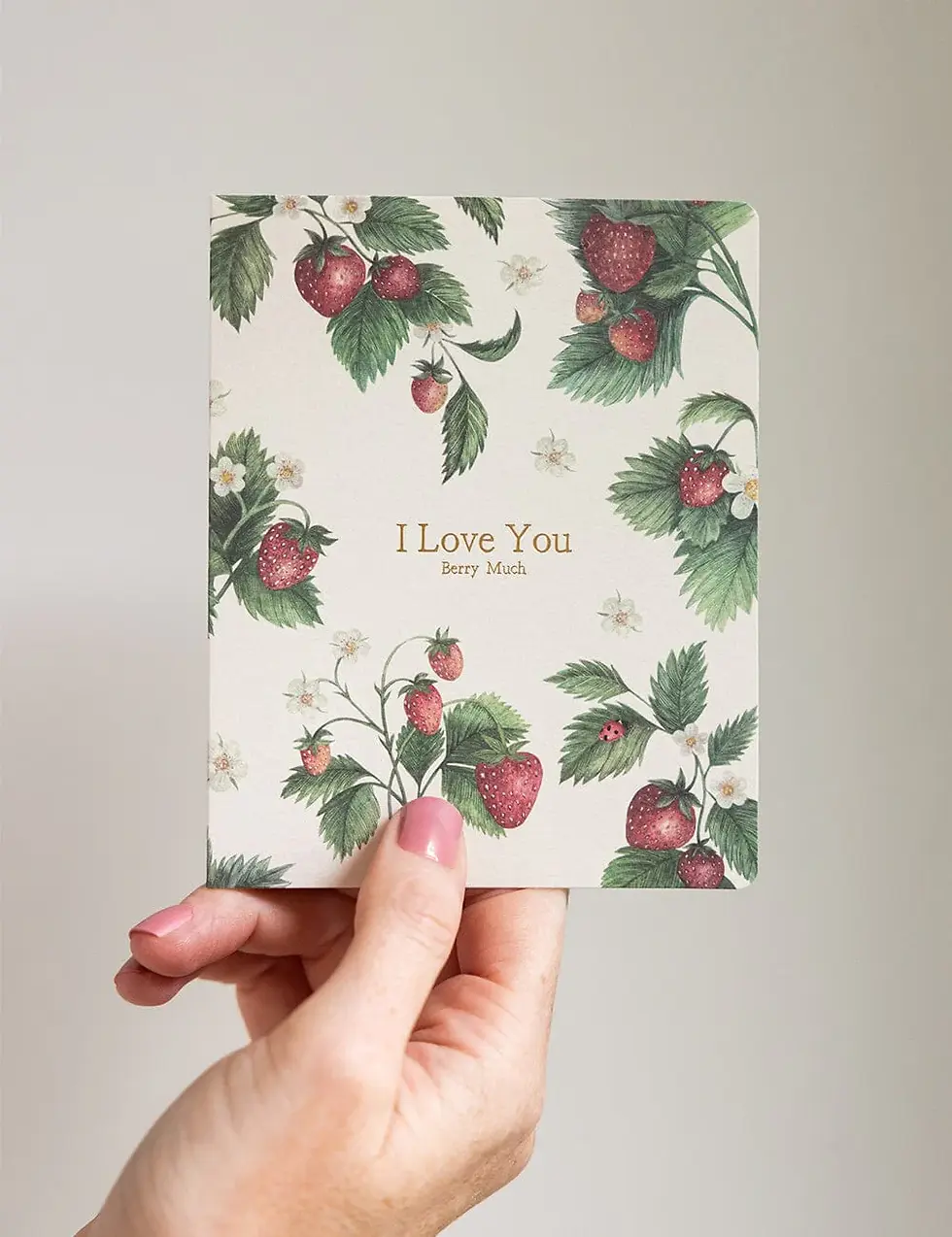 Thumbnail: Bespoke Letterpress Greeting Card - I Love You Berry Much