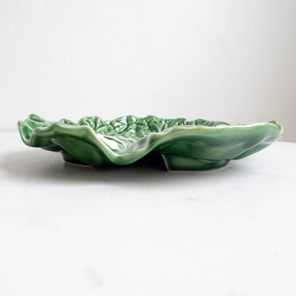 Thumbnail: Bordallo Pinheiro Cabbage: Leaf Plate 37cm