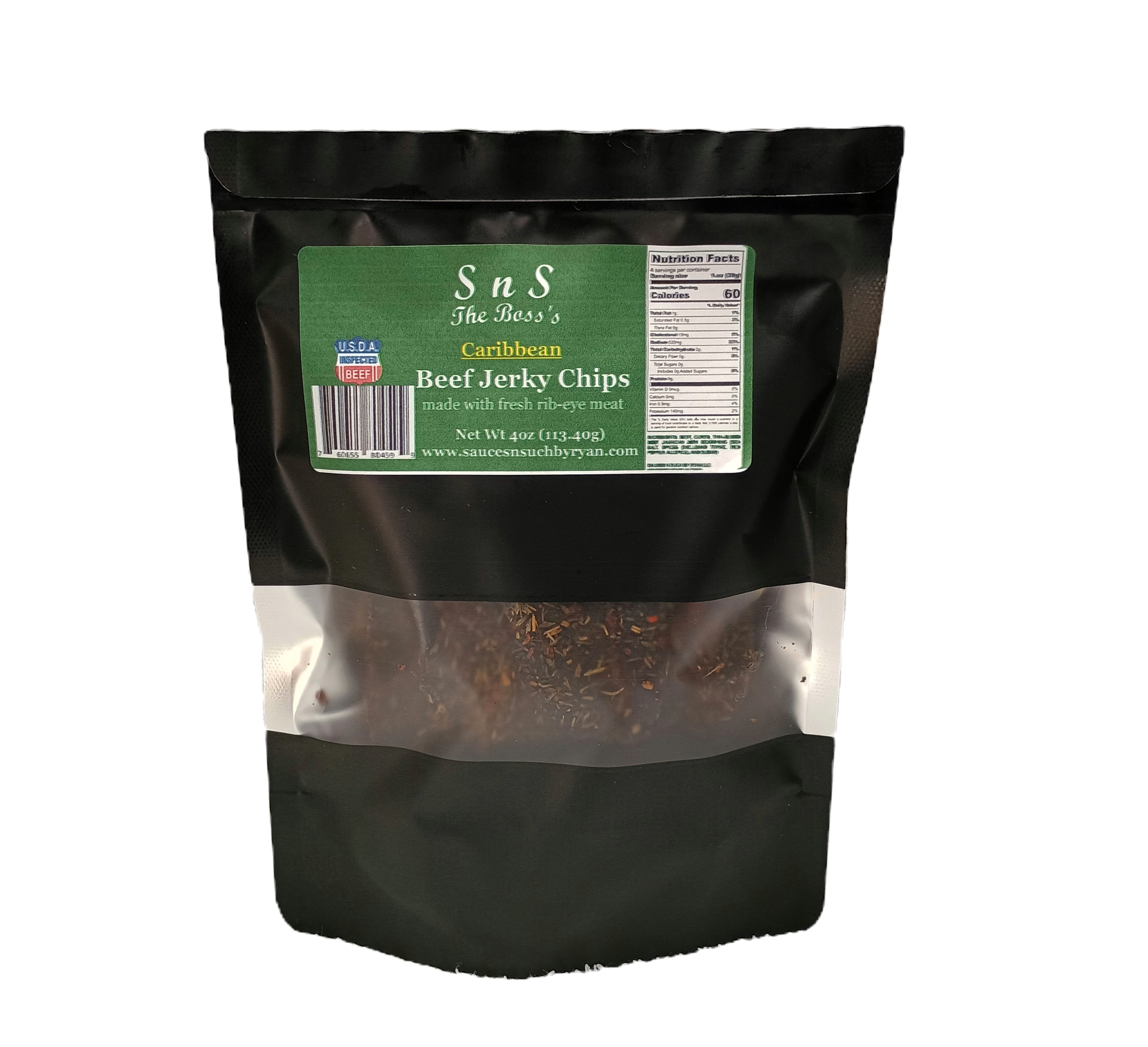 Caribbean Beef Jerky Chips