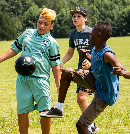 kids at soccer camp