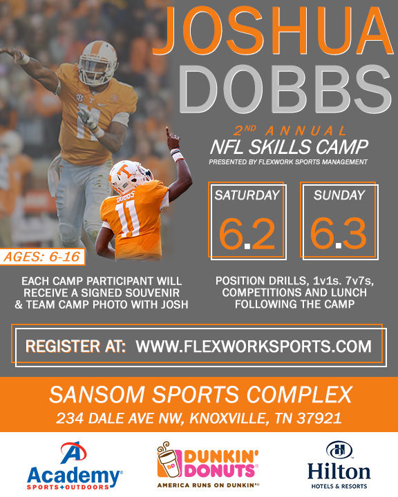 Josh Dobbs Youth Football Camp Flyer