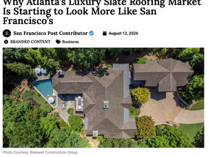 Why Atlanta’s Luxury Slate Roofing Market Is Starting to Look More Like San Francisco’s