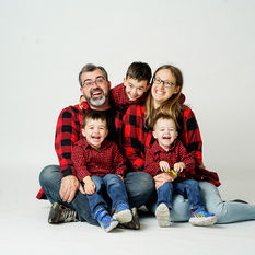Family portraits in the studio…