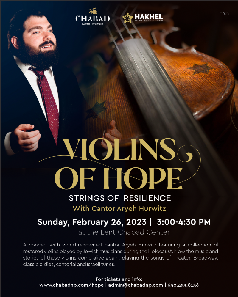 Violins of Hope Concert - Chabad of North Peninsula