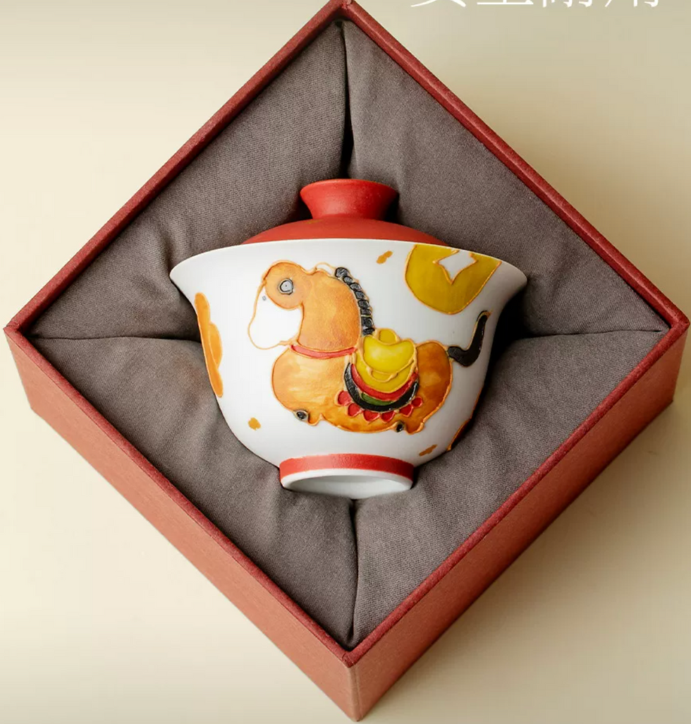 Thumbnail: Horse Ceramic Gaiwan 110ml