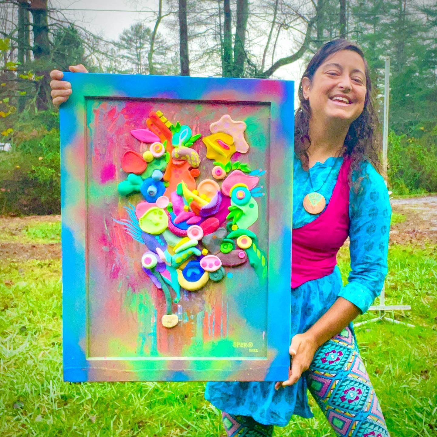 “A Matter of Play” Original Mixed Media 