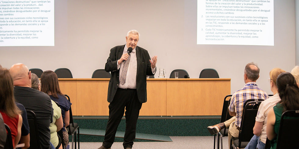 Palestra destaca relação entre ciclos tecnológicos, I.A. e educação no PDG 2026