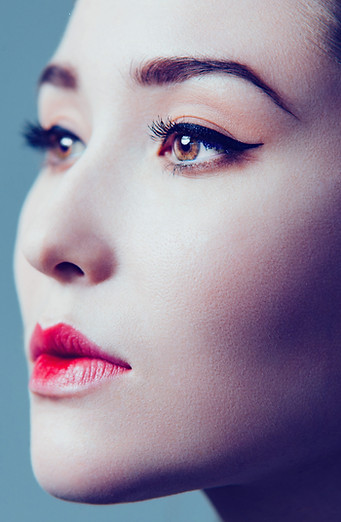 Modèle avec le maquillage