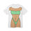 Thumbnail: Bikini Cover-Up T-Shirt – Funny Tee Summer Parties & Bachelorettes (Green)
