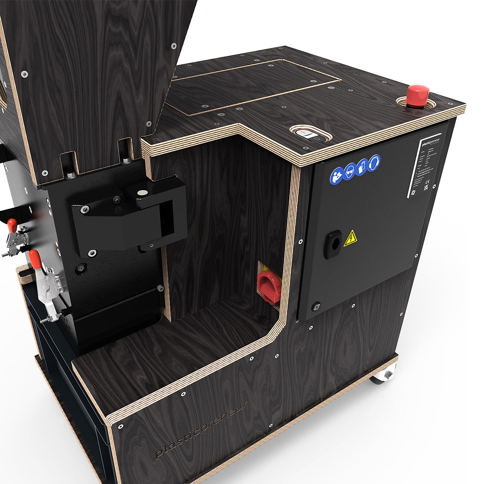 plasticpreneur gmk2 granulator cutting chamber box, plastic recycling machine, made in austria