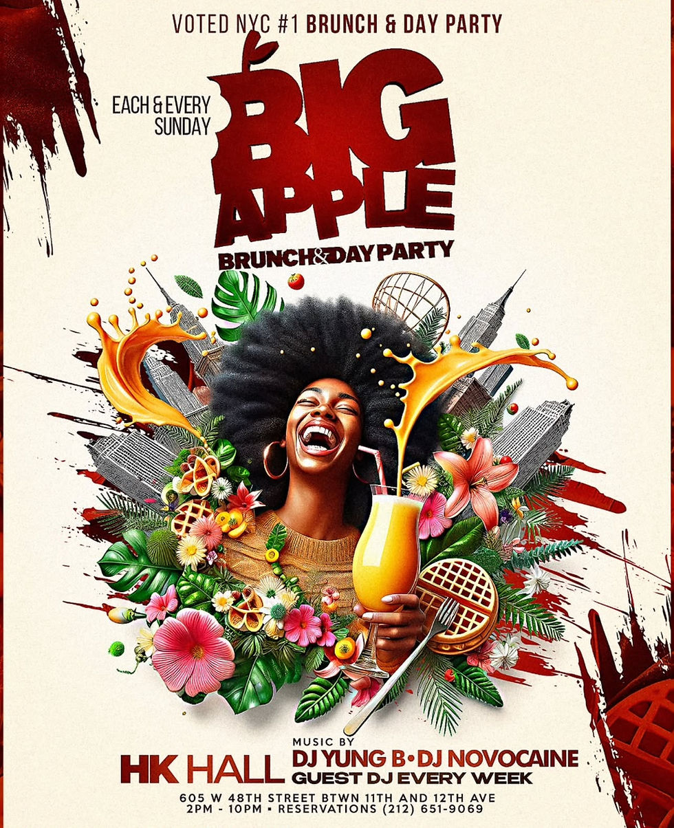 Big Apple Brunch & Day Party Every Sunday
