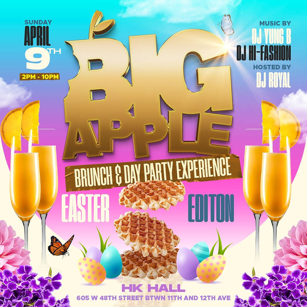 BIG APPLE BRUNCH DAY PARTY EACH & EVERY SUNDAY: RSVP NOW