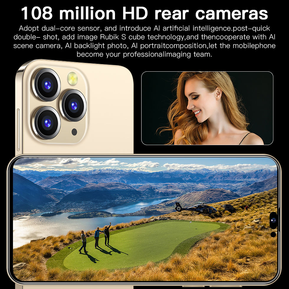 Miniature : 14 Pro Max GPS dépistant le téléphone 6,7 pouces 16GB+1TB Smartphones Android Phone