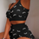 Thumbnail: Shorts and Crop Top  2 Piece Halloween Sleepwear Pajamas Set for Women